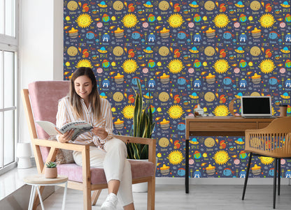 Wallpaper Planets, Sun And Ufo