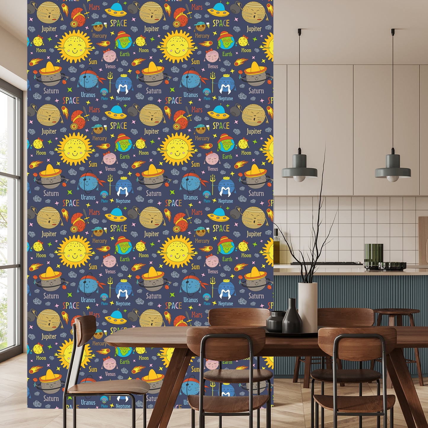 Wallpaper Planets, Sun And Ufo