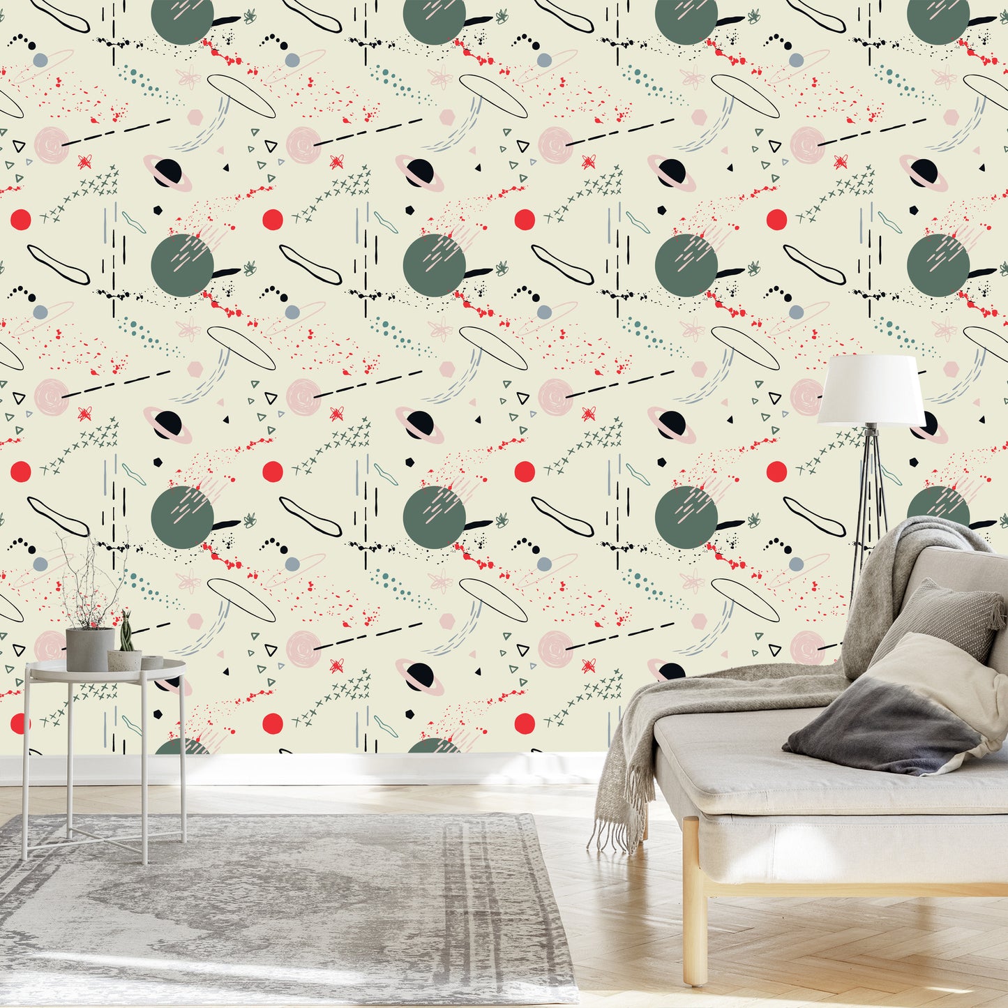 Wallpaper Cosmos Scandinavian Style