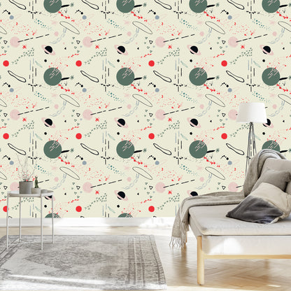 Wallpaper Cosmos Scandinavian Style