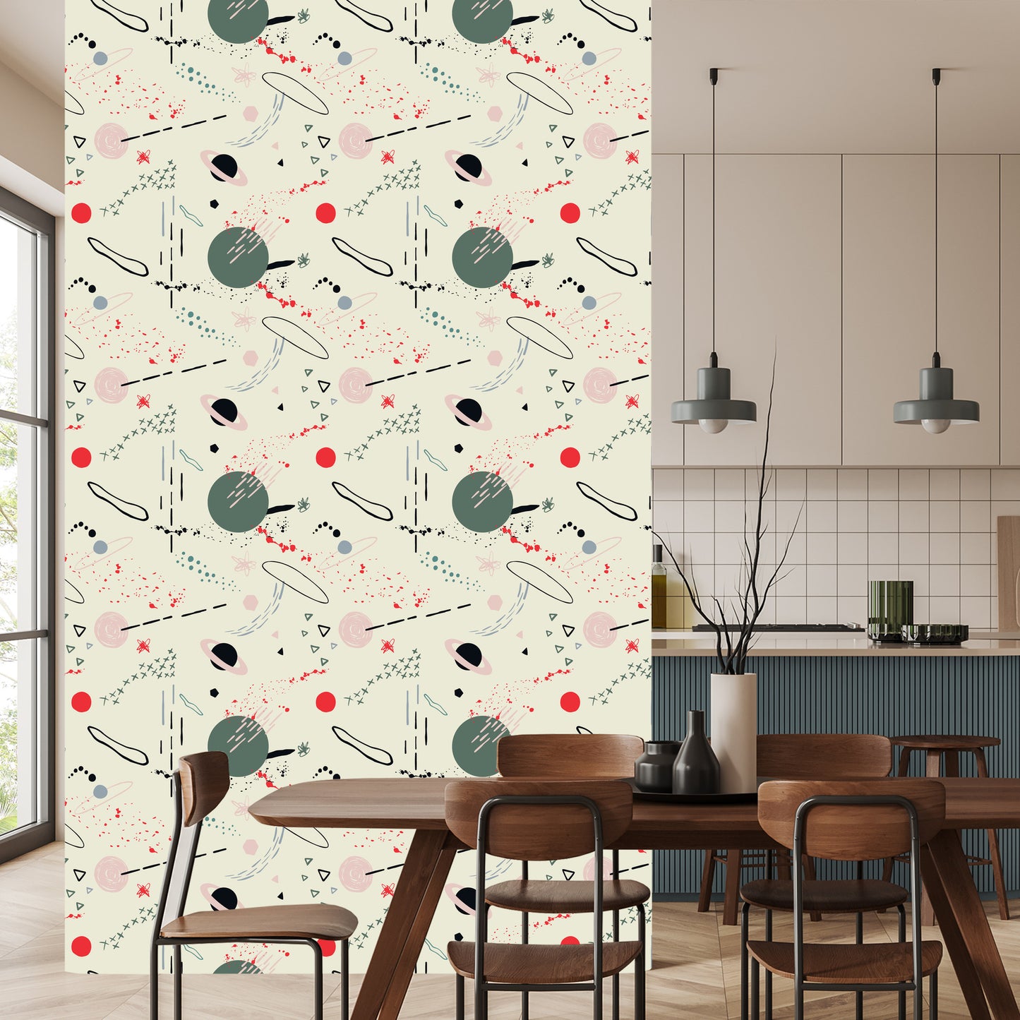 Wallpaper Cosmos Scandinavian Style