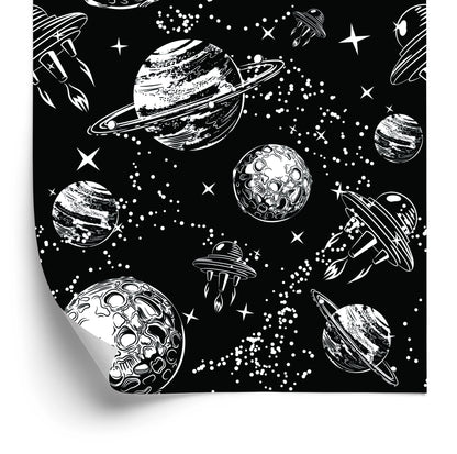 Wallpaper Spaceships Among Planets