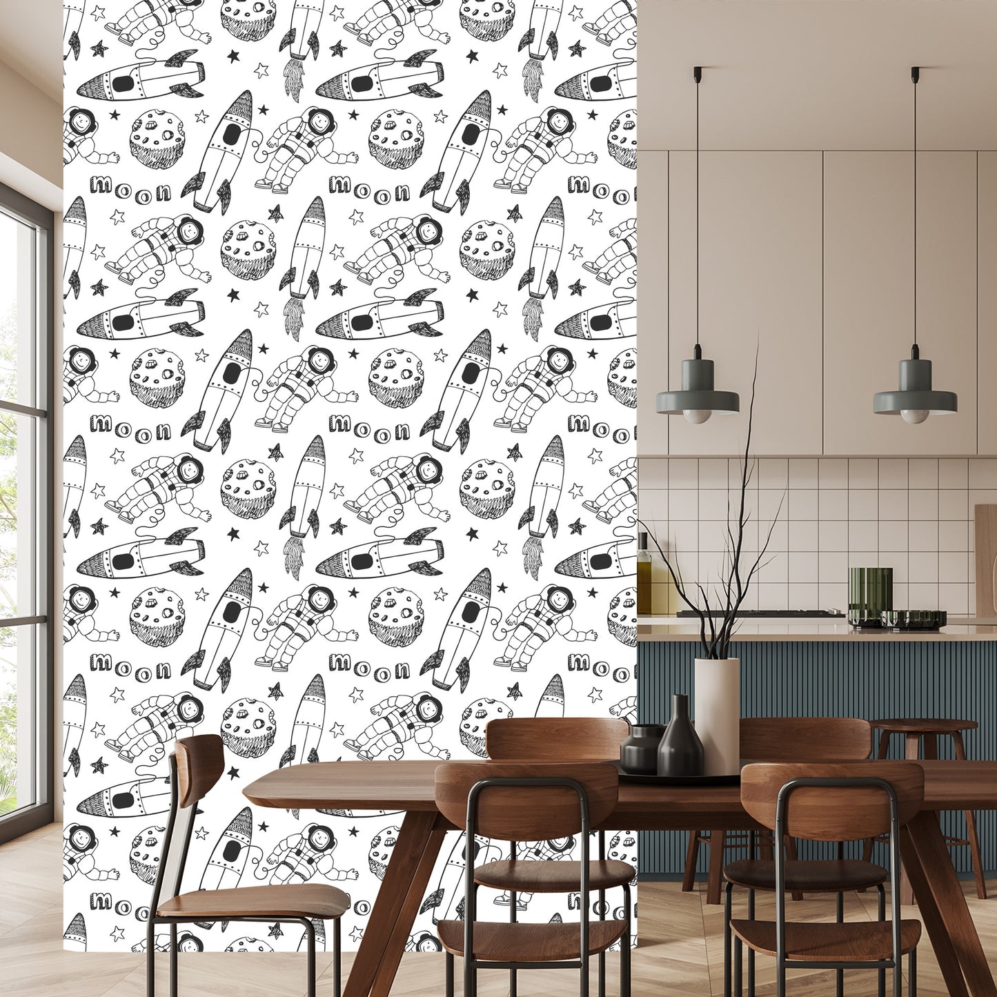 Wallpaper Cosmonauts Among The Stars