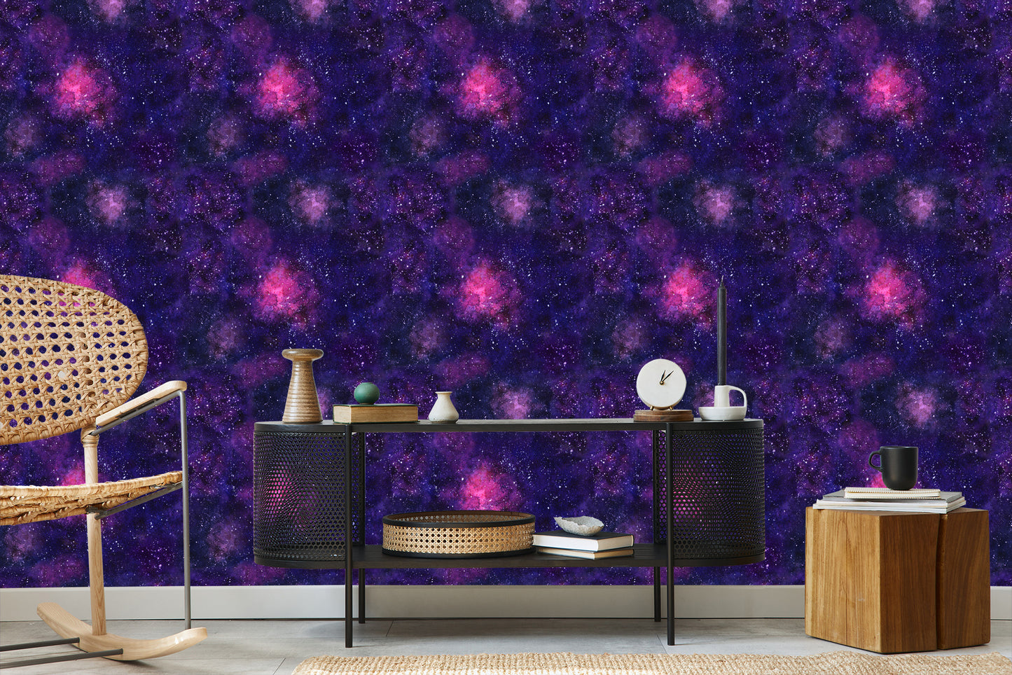 Wallpaper Violet Cosmic Fog