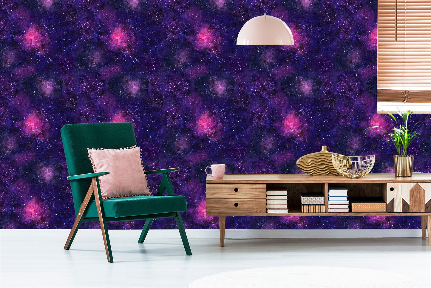 Wallpaper Violet Cosmic Fog
