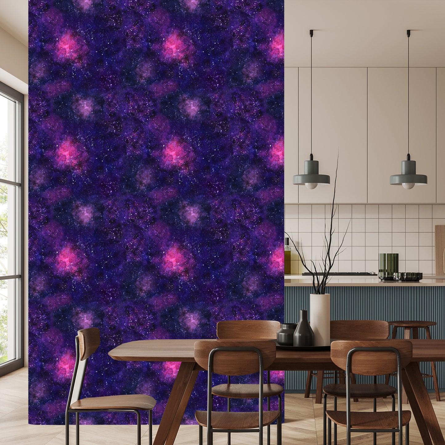 Wallpaper Violet Cosmic Fog