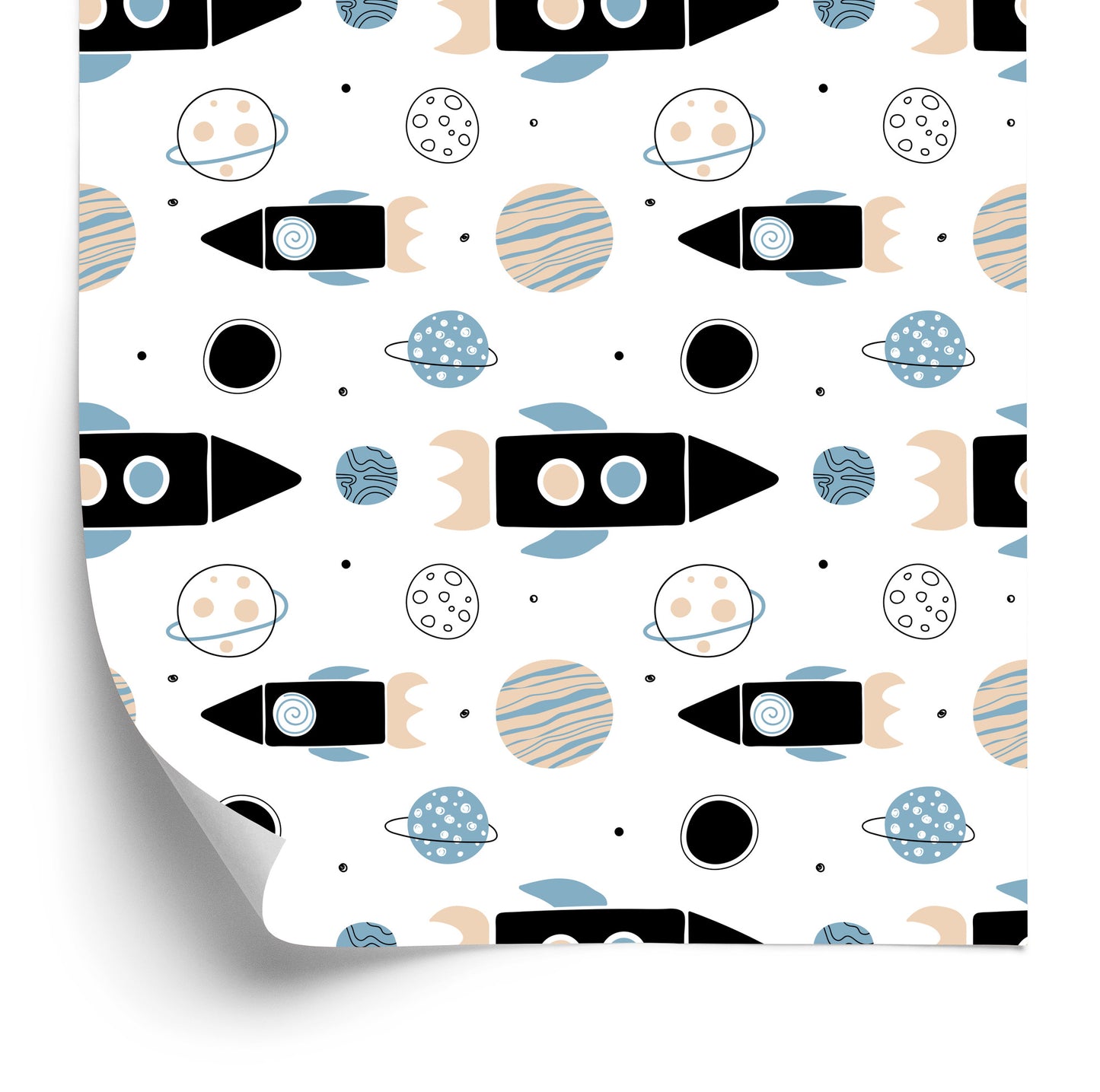 Wallpaper Colorful Rockets And Planets