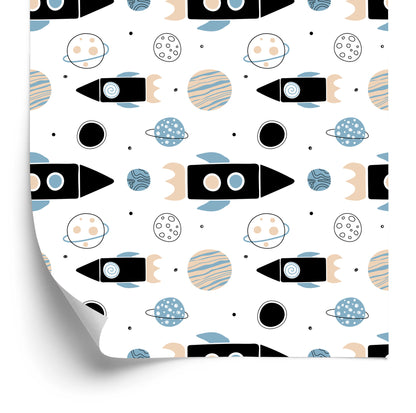 Wallpaper Colorful Rockets And Planets