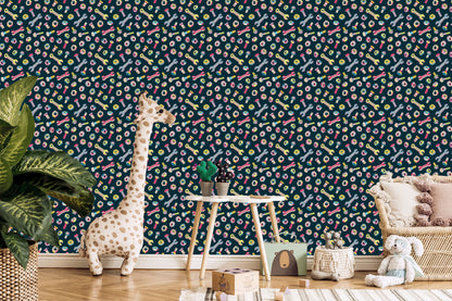 Wallpaper For Children - Colorful Screws And Keys