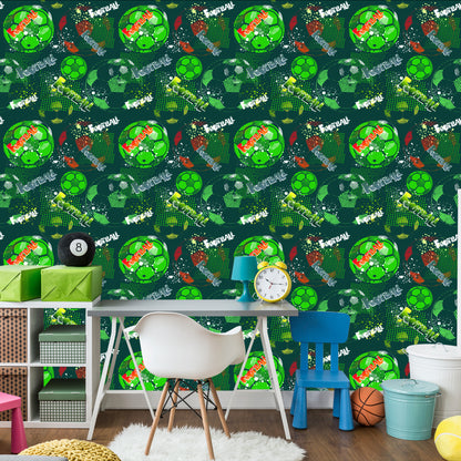 Wallpaper Soccer Sport Boy's Room