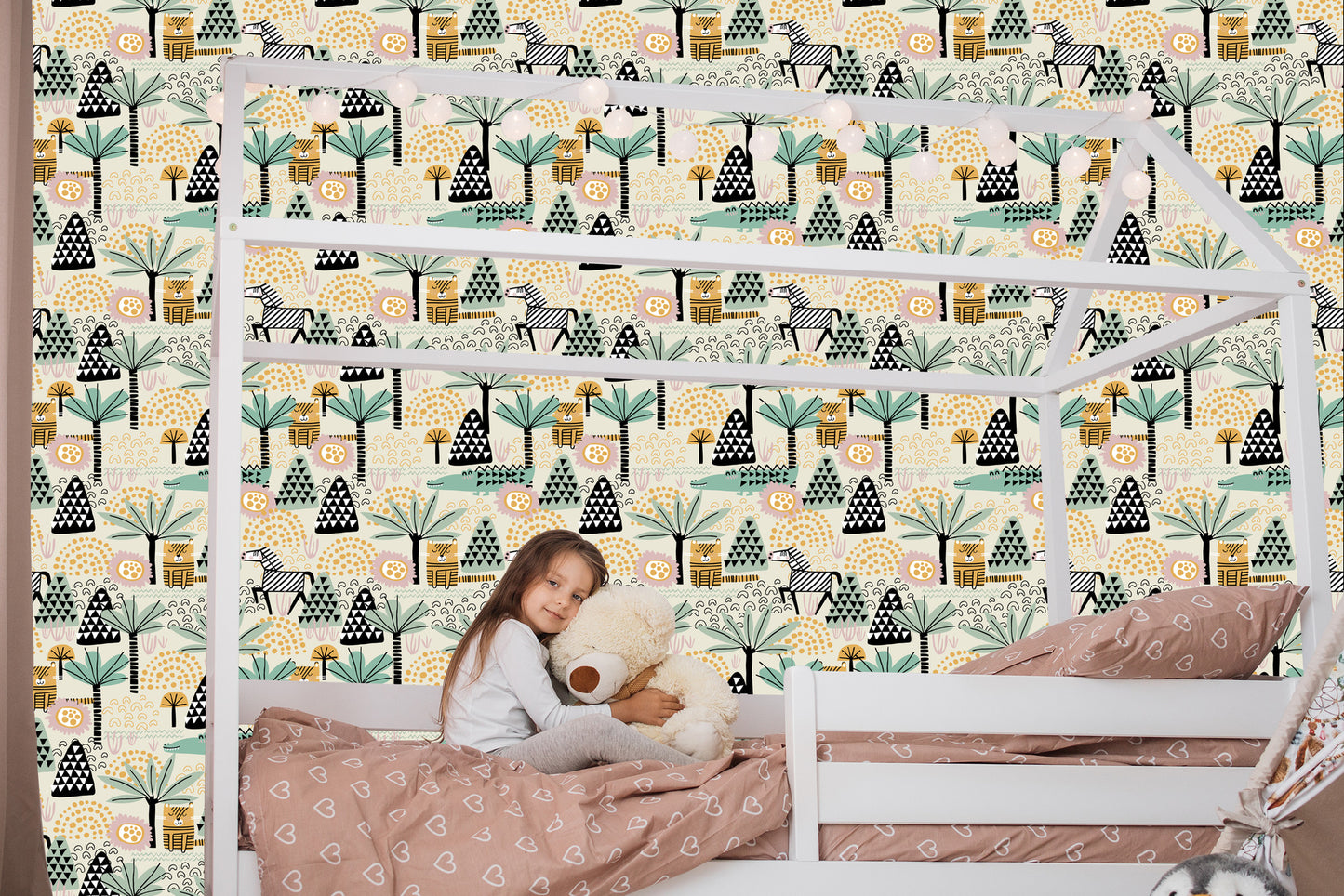 Wallpaper For A Boy, Animals Of A Palm Tree