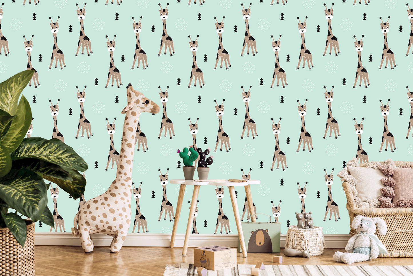 Wallpaper For Boy Animals Safari Trees