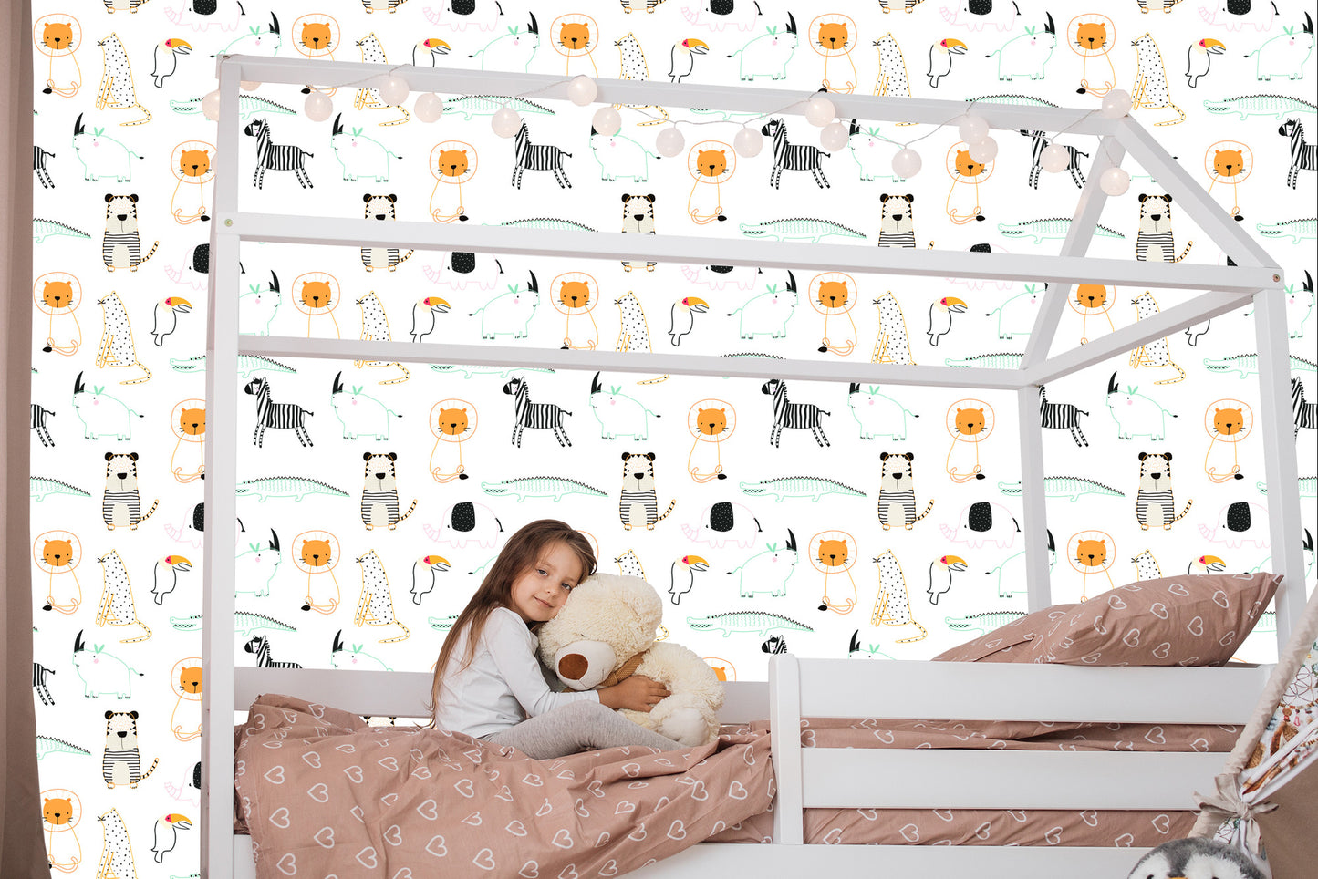 Wallpaper Animals Birds Lions For Boy's Room