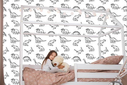 Wallpaper For Children With Dinosaurs Animals