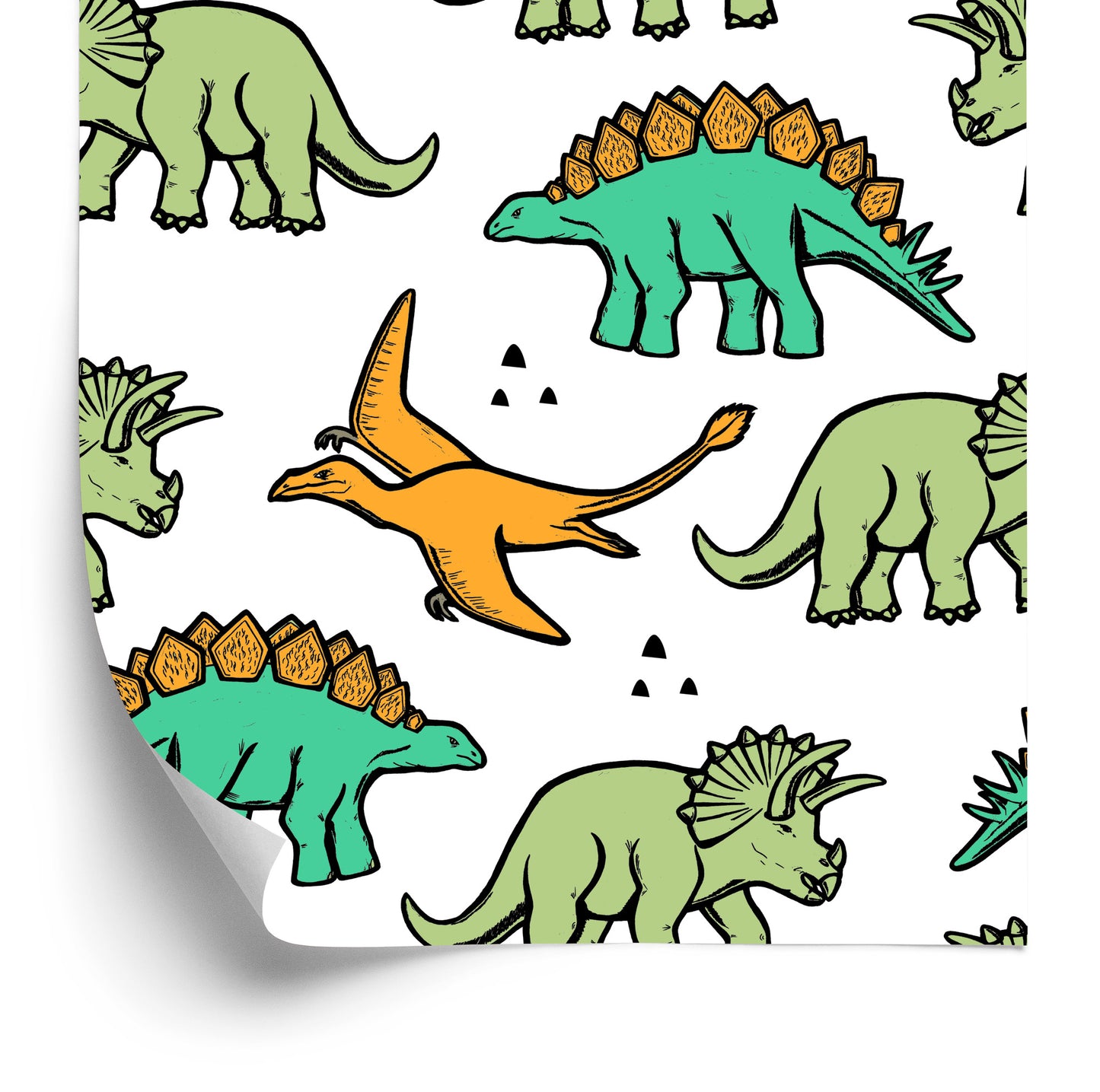 Wallpaper The Colorful Dinosaurs For Children