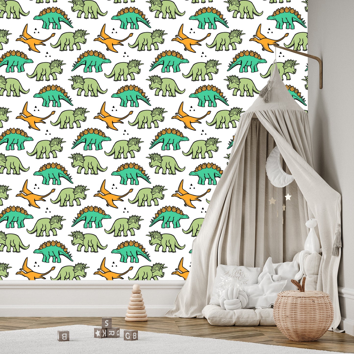 Wallpaper The Colorful Dinosaurs For Children