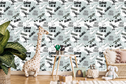 Wallpaper The Dinosaurs Animals For The Baby's Room