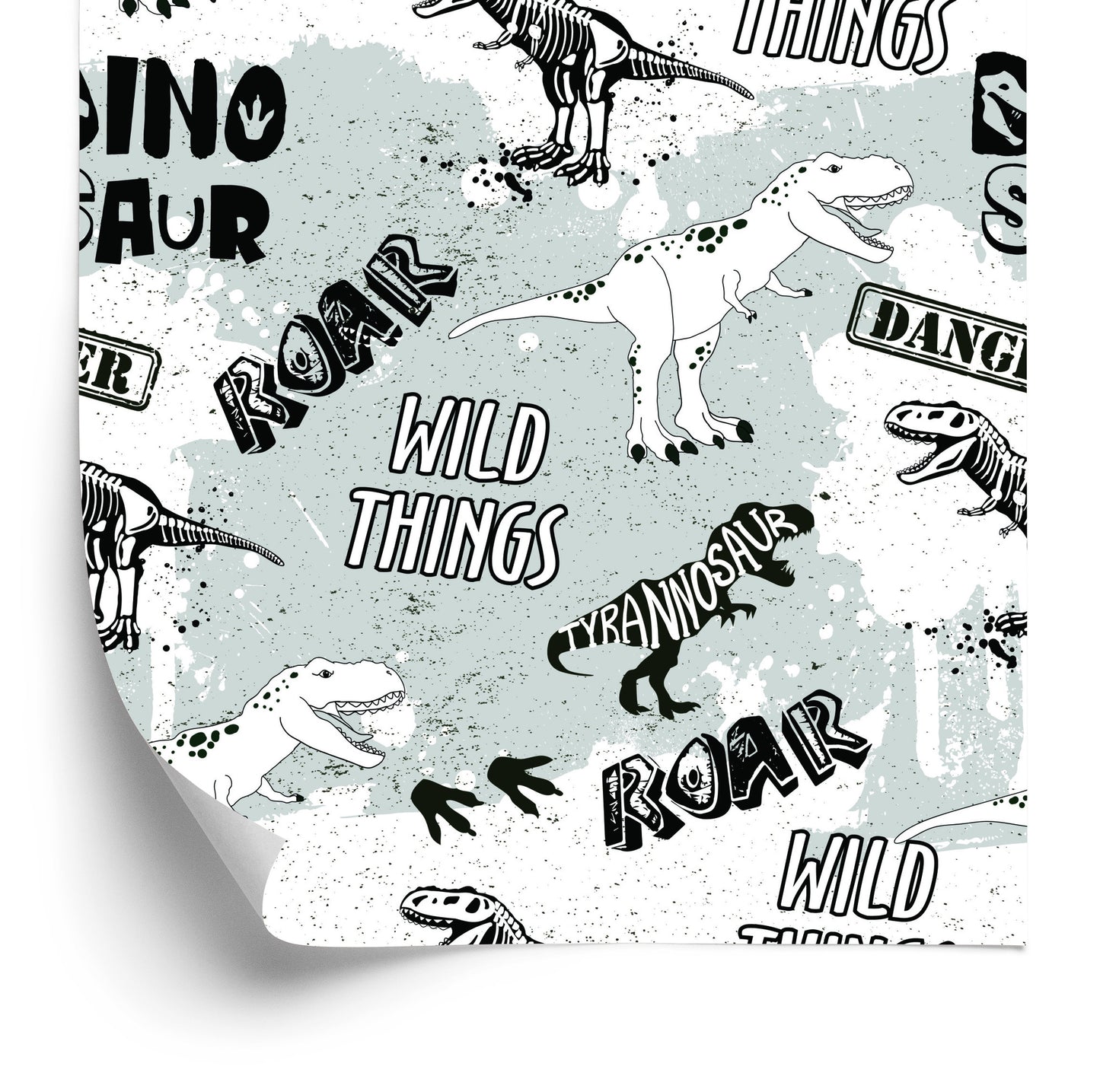 Wallpaper The Dinosaurs Animals For The Baby's Room