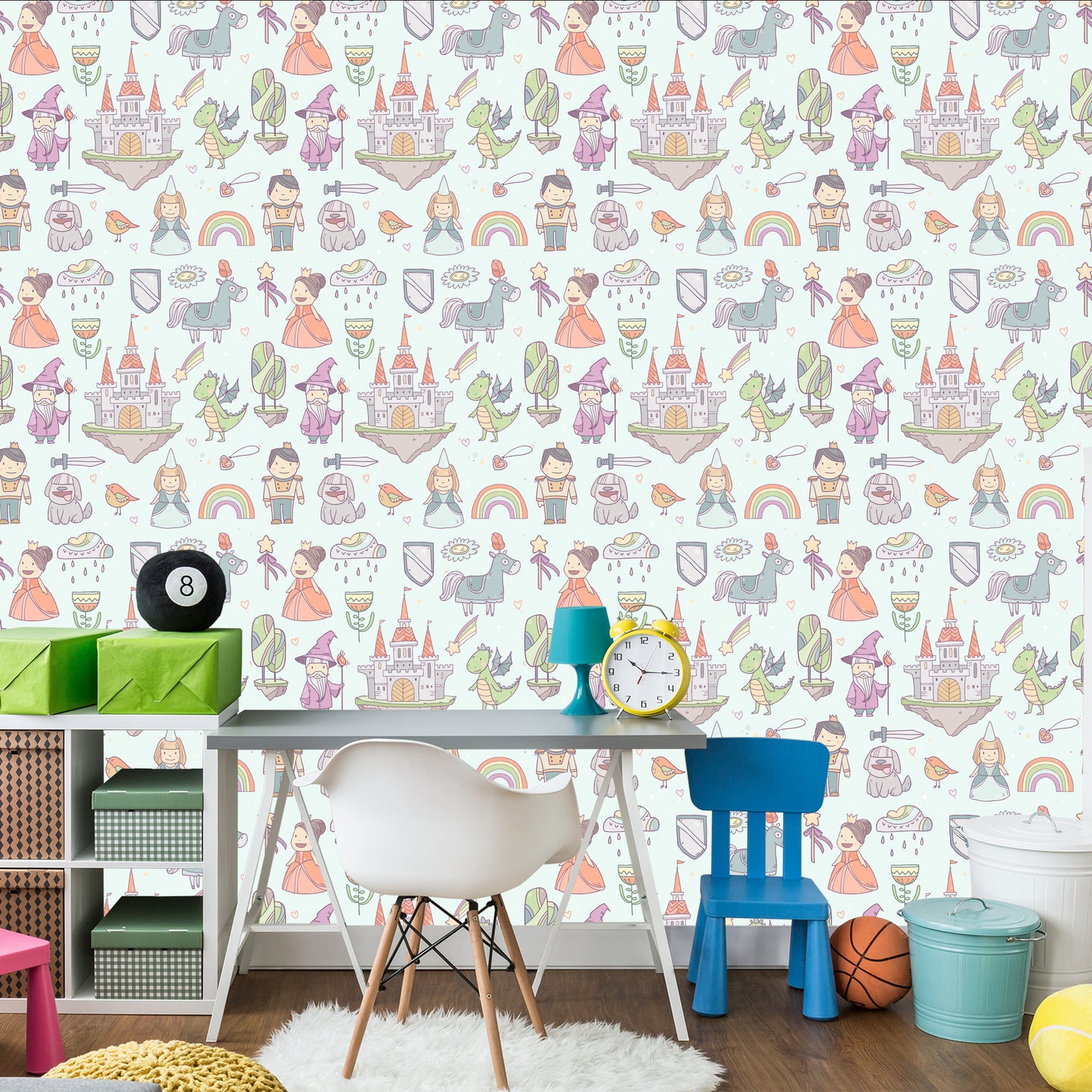Wallpaper Children's Fairy Tale, Fairies, Dragons, Dogs