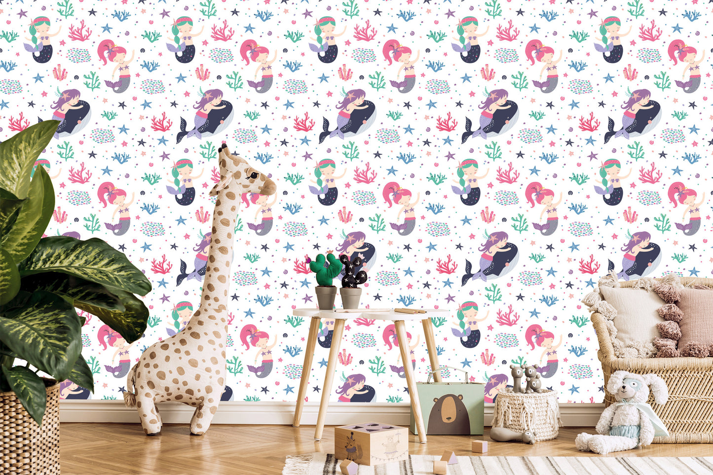 Wallpaper Mermaid's Fairy-Tale Children's Room