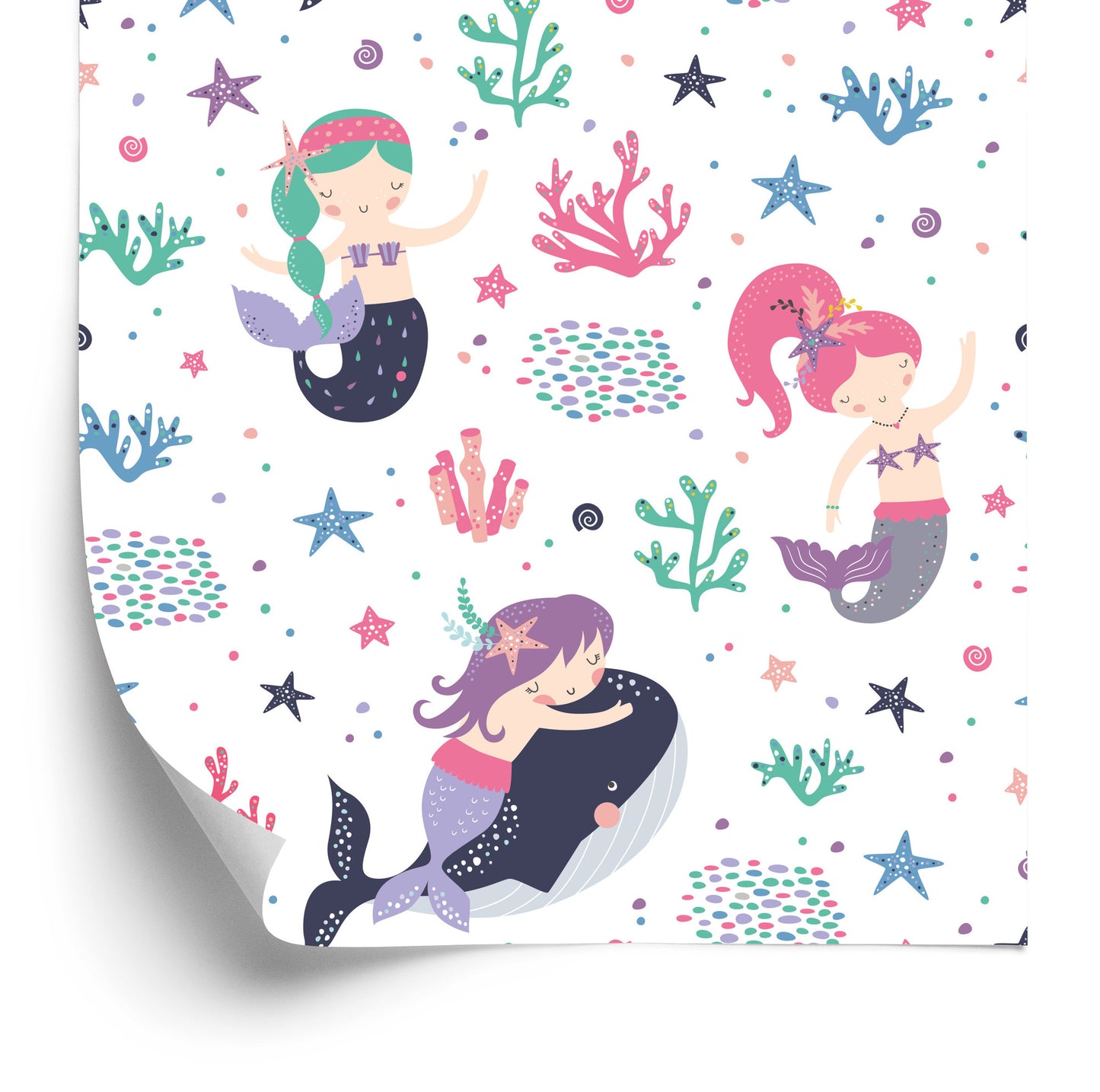 Wallpaper Mermaid's Fairy-Tale Children's Room
