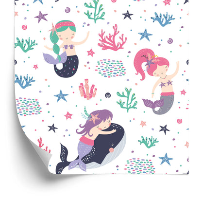 Wallpaper Mermaid's Fairy-Tale Children's Room