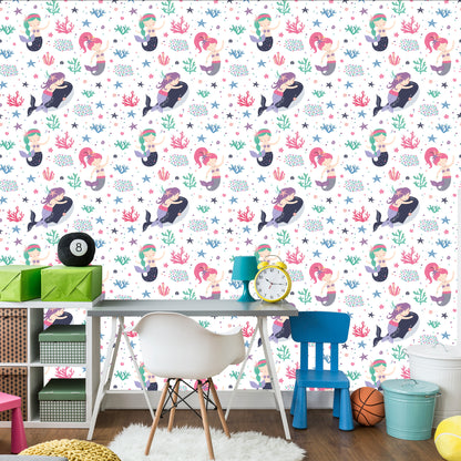 Wallpaper Mermaid's Fairy-Tale Children's Room