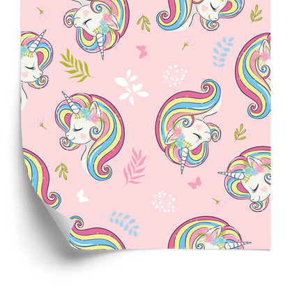 Wallpaper Fairy-Tale Plants For Children. Unicorns
