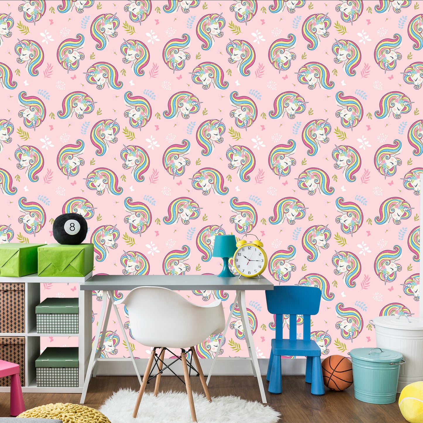 Wallpaper Fairy-Tale Plants For Children. Unicorns