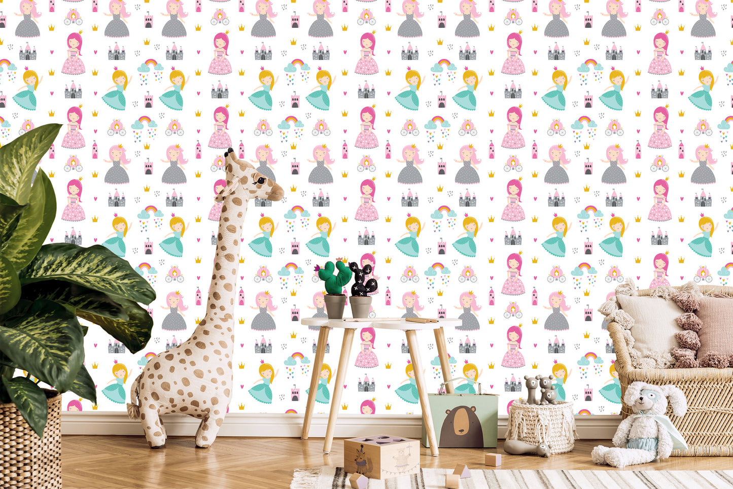 Wallpaper For Children. The Castle Of The Princess From A Fairy Tale
