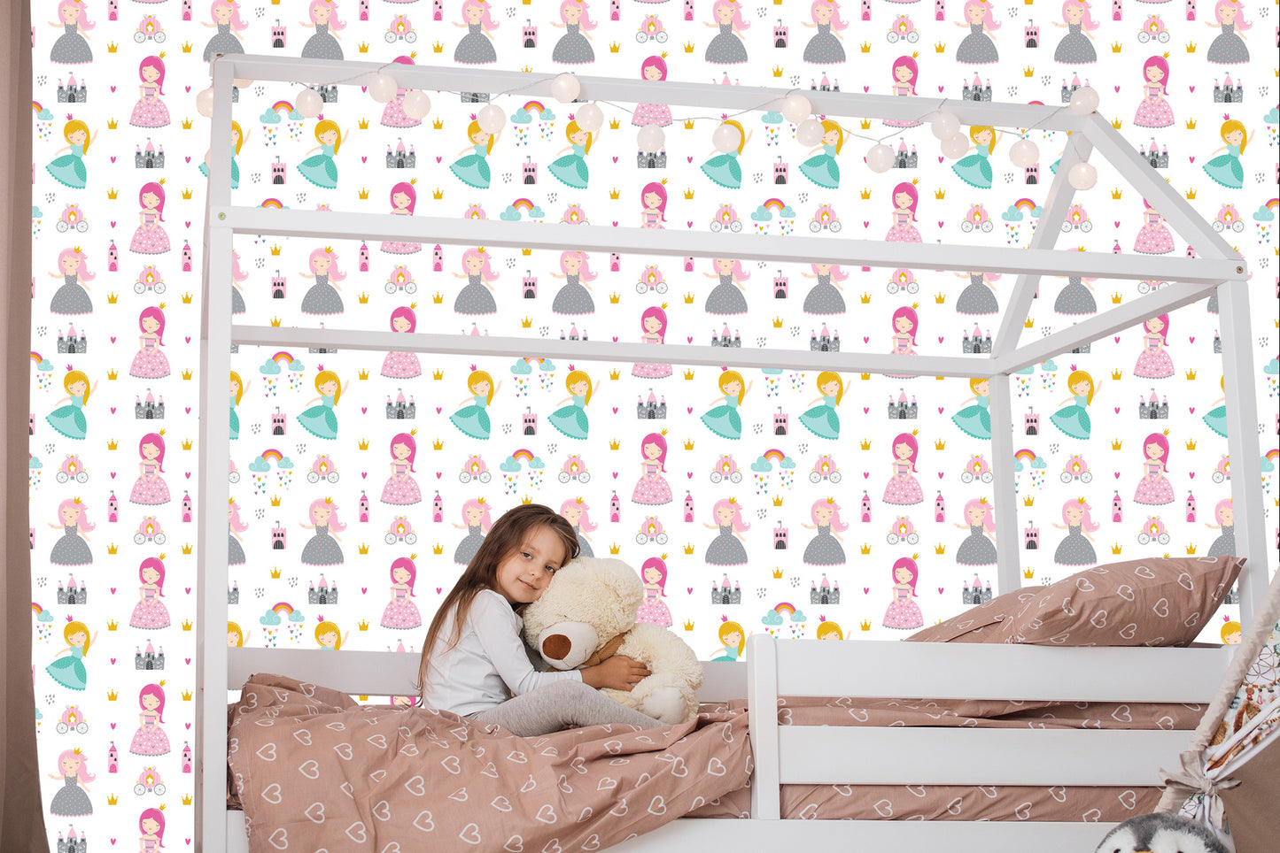 Wallpaper For Children. The Castle Of The Princess From A Fairy Tale