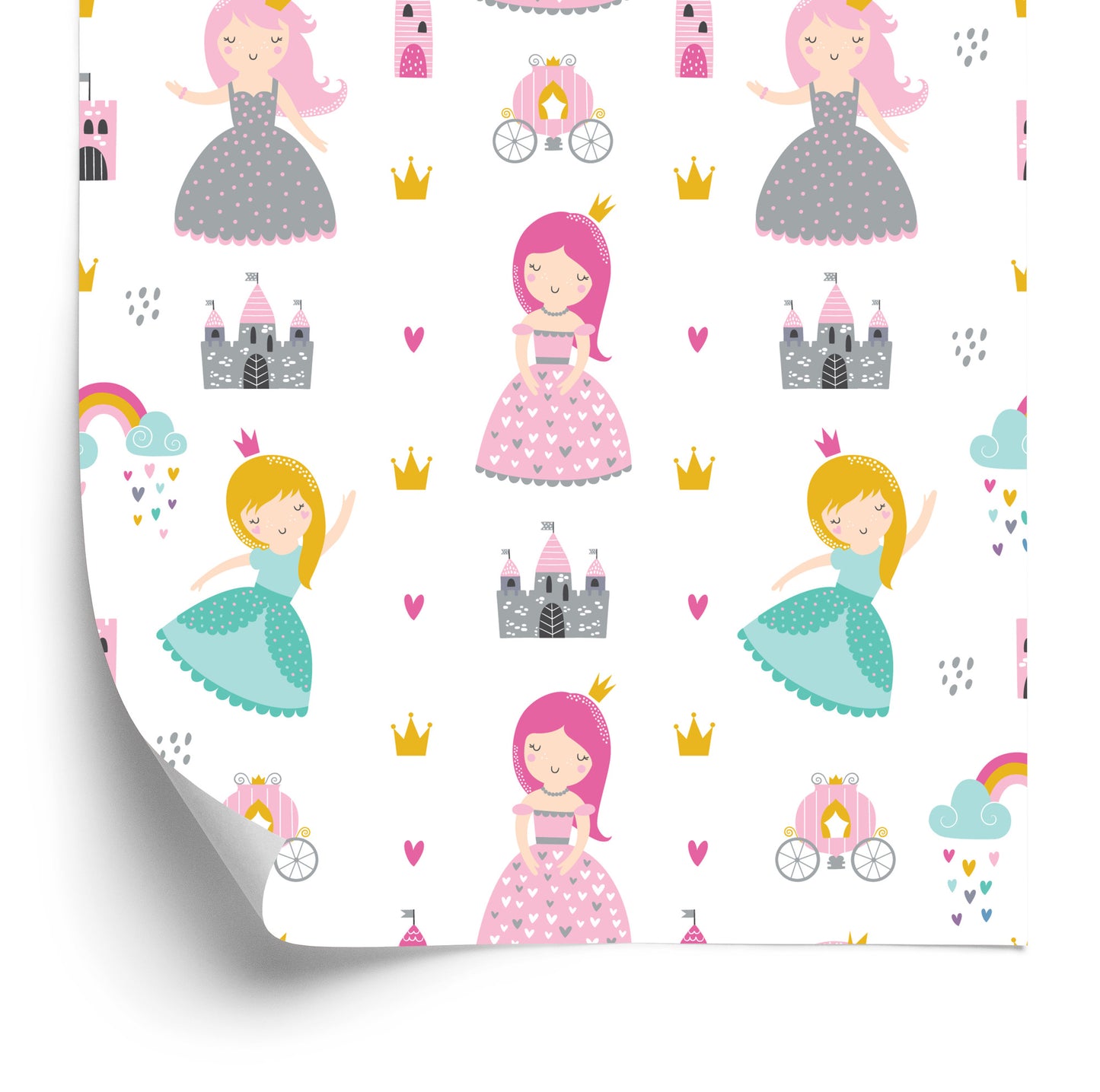 Wallpaper For Children. The Castle Of The Princess From A Fairy Tale