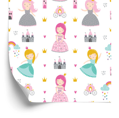 Wallpaper For Children. The Castle Of The Princess From A Fairy Tale