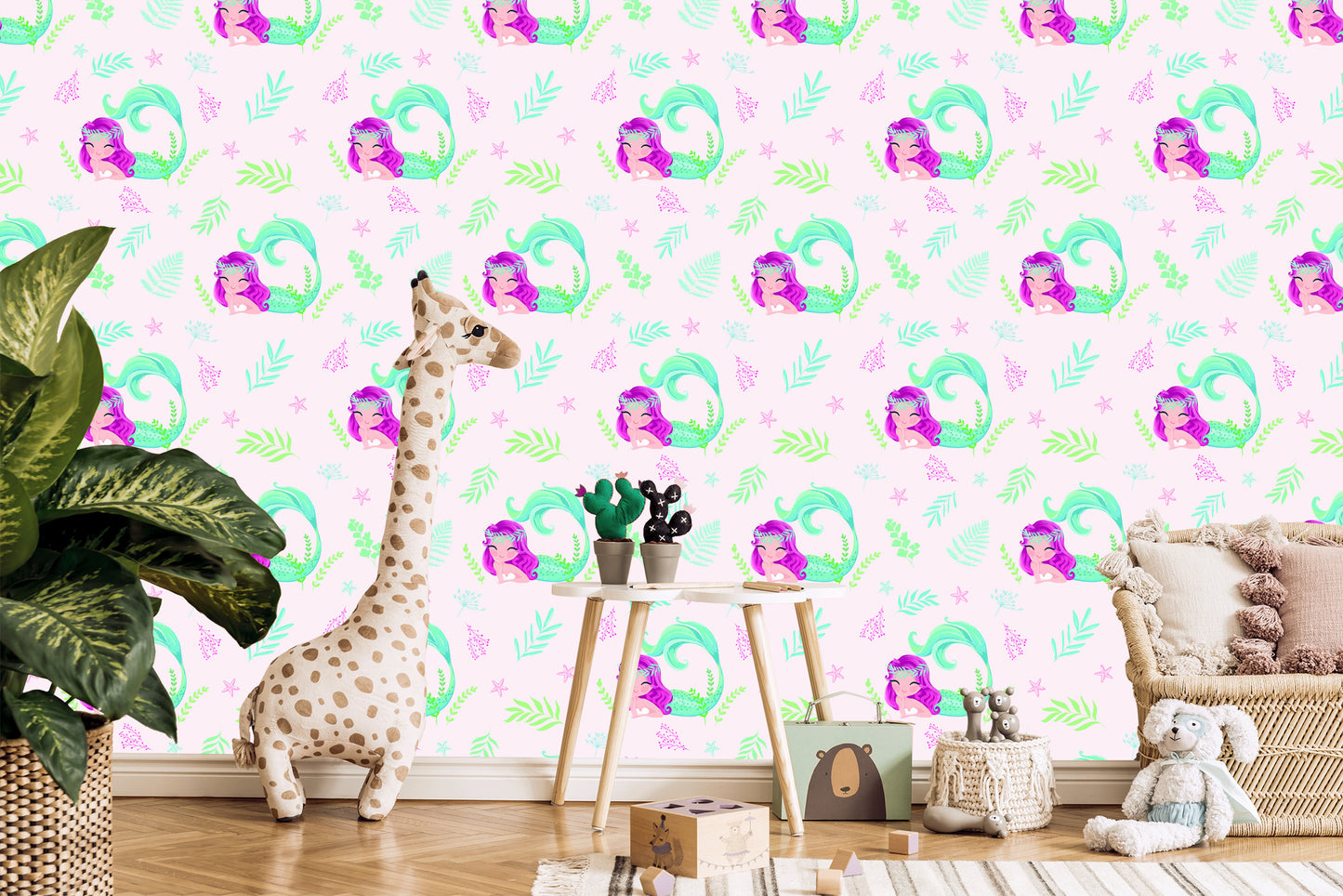 Wallpaper Fairy Tale Mermaids For A Child's Room