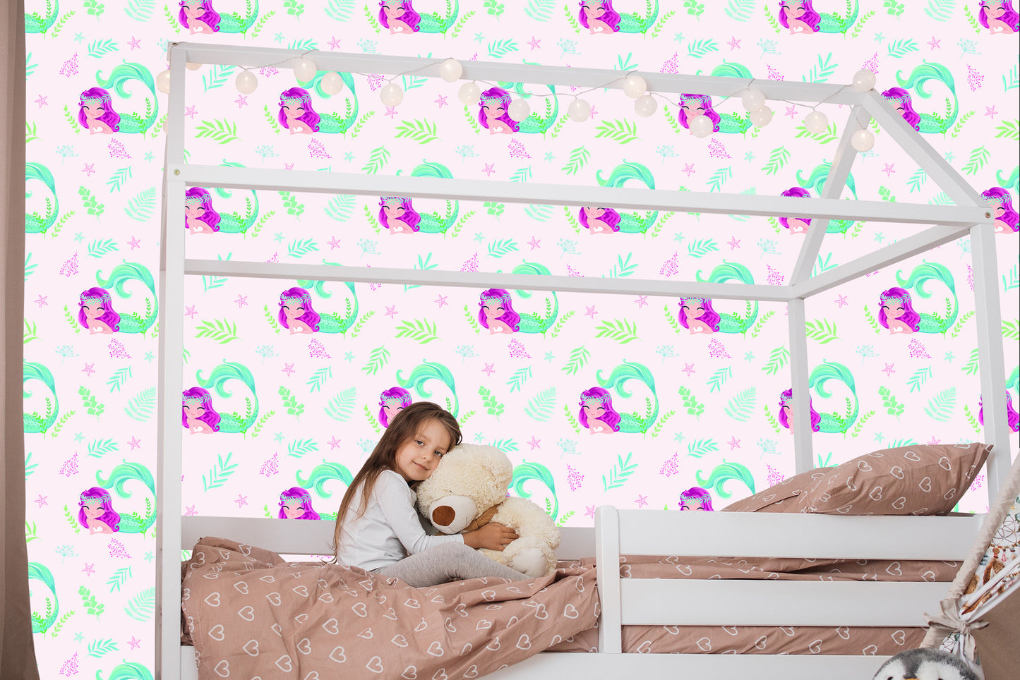 Wallpaper Fairy Tale Mermaids For A Child's Room