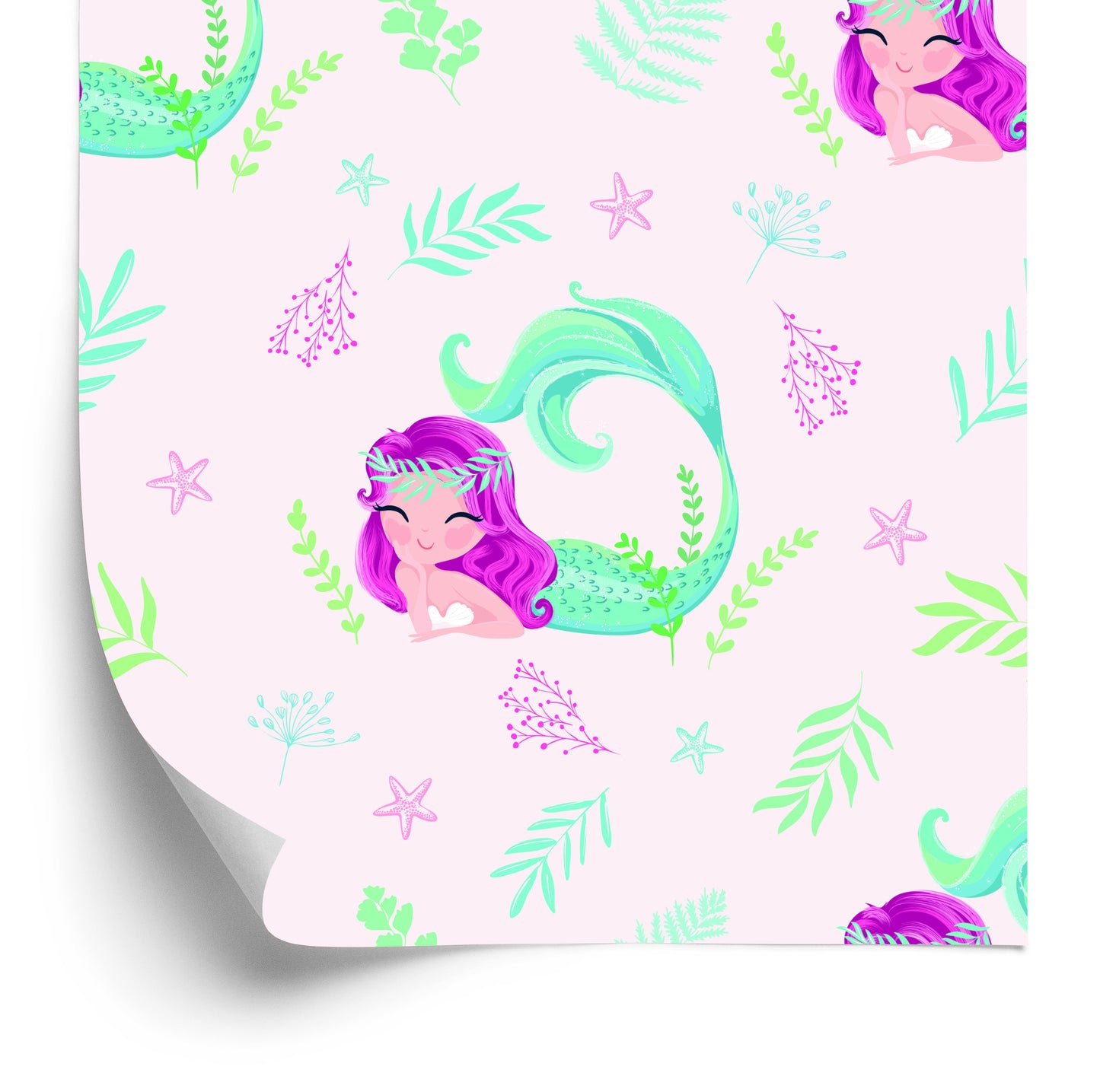 Wallpaper Fairy Tale Mermaids For A Child's Room