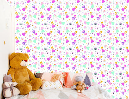 Wallpaper Fairytale Princess Flowers For Girl