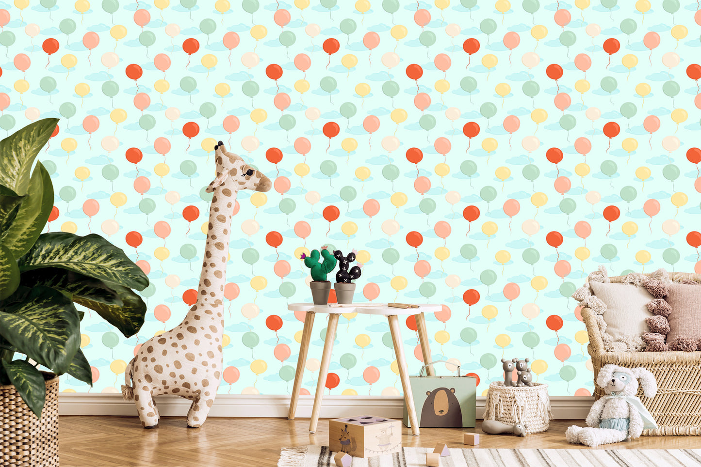 Wallpaper Colorful Little Balloons