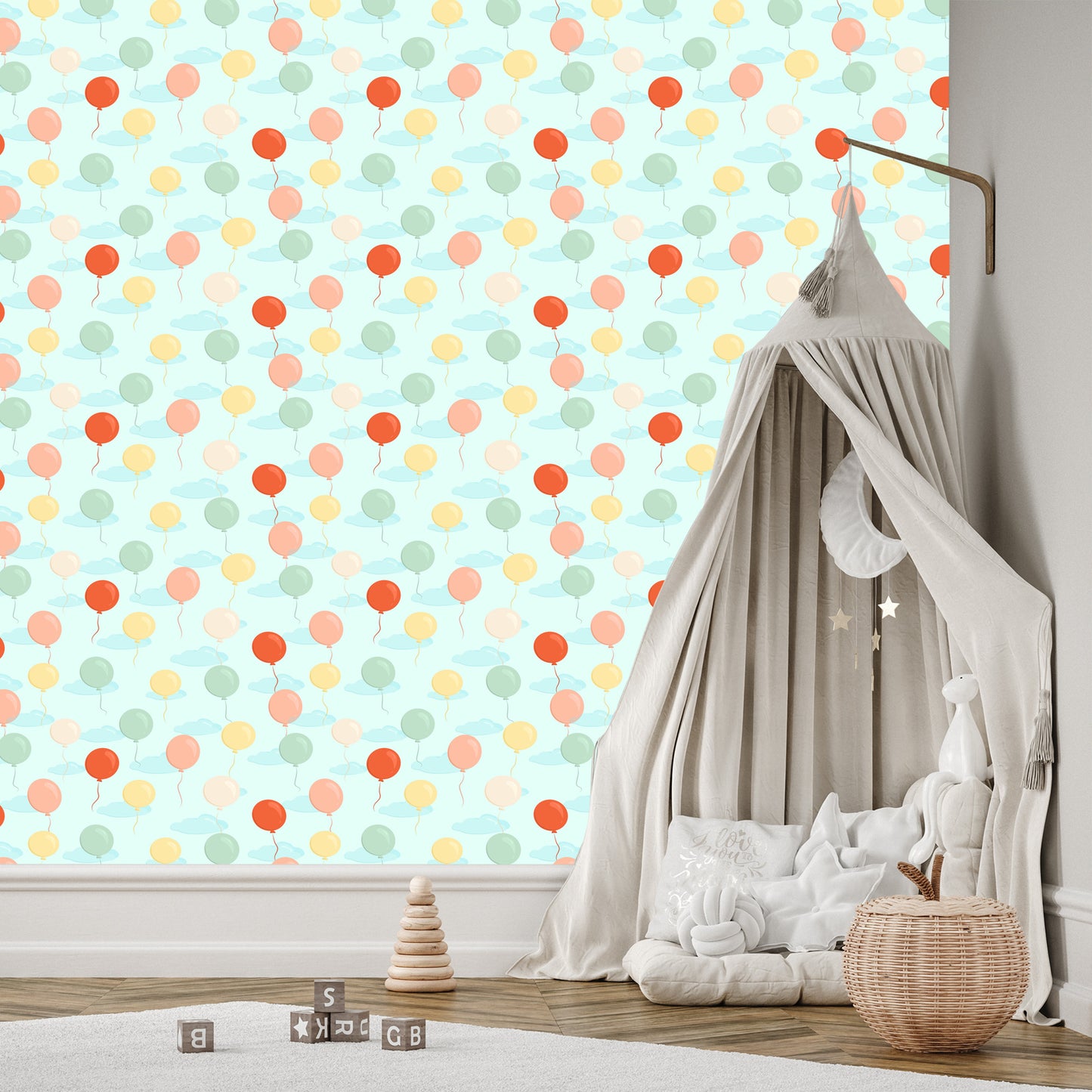 Wallpaper Colorful Little Balloons