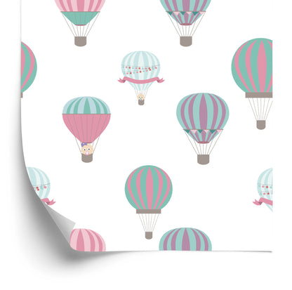 Wallpaper Colorful Vehicle Balloons