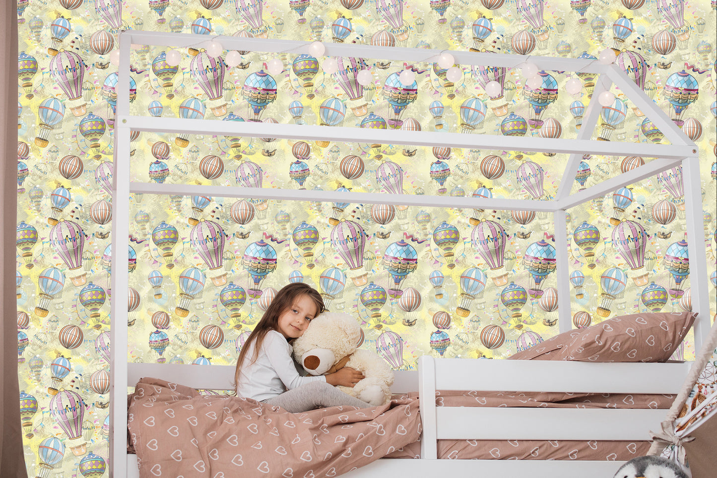 Wallpaper Balloons In Pastel Colors