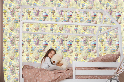 Wallpaper Balloons In Pastel Colors