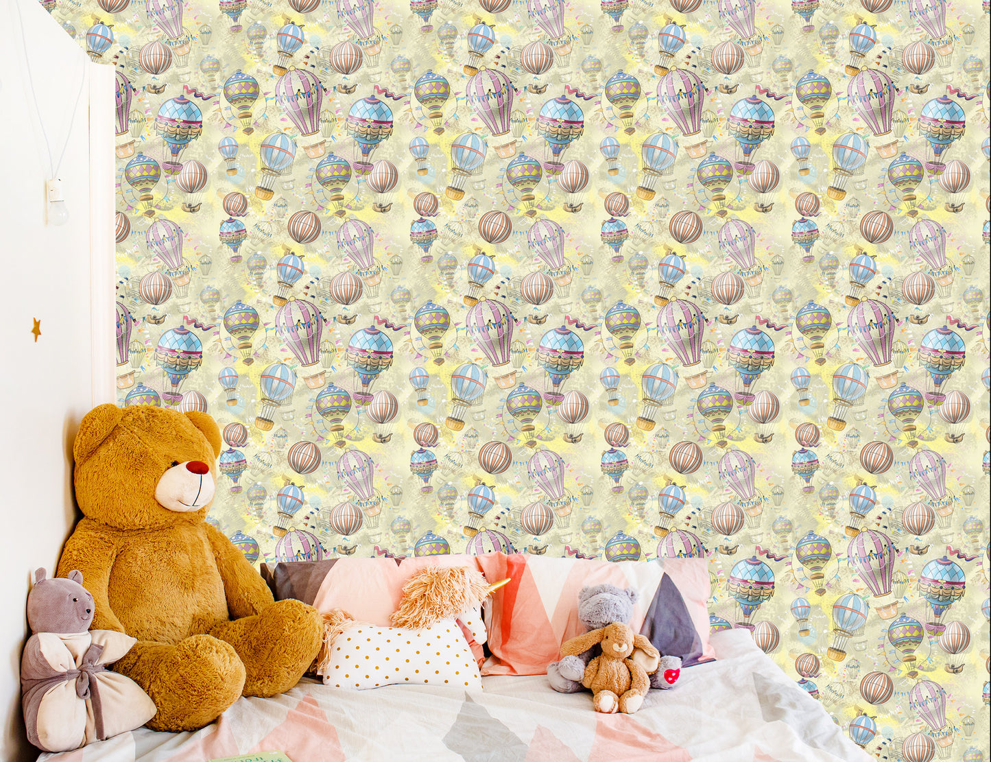 Wallpaper Balloons In Pastel Colors