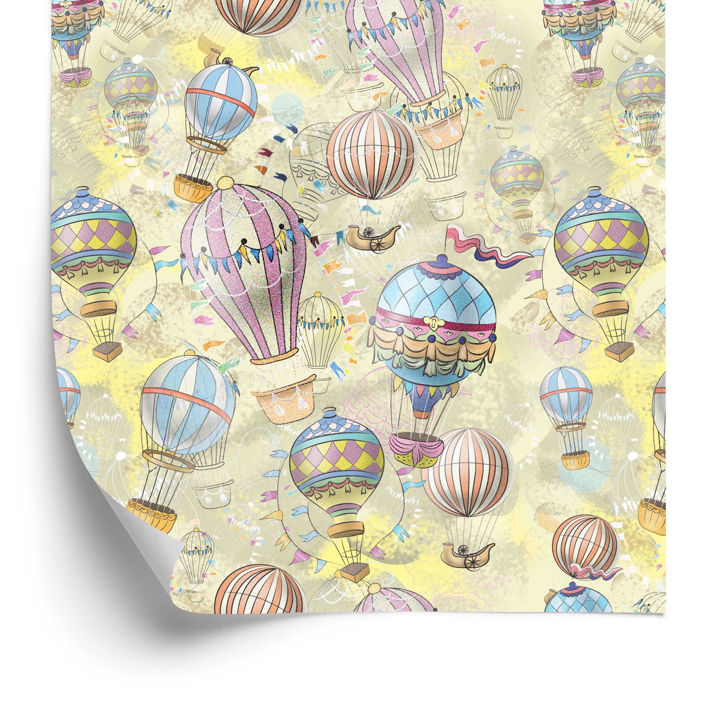 Wallpaper Balloons In Pastel Colors