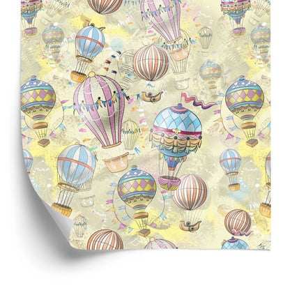 Wallpaper Balloons In Pastel Colors