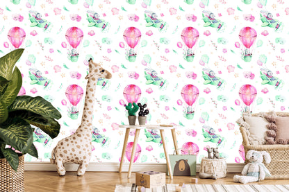 Wallpaper Rabbits In The Plane