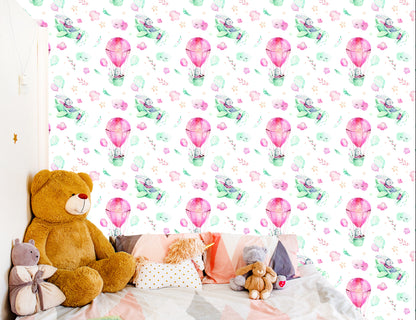 Wallpaper Rabbits In The Plane