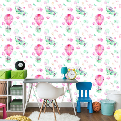Wallpaper Rabbits In The Plane