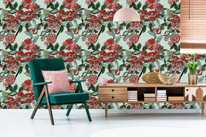 Wallpaper Beautiful Colorful Leaves And Flowers