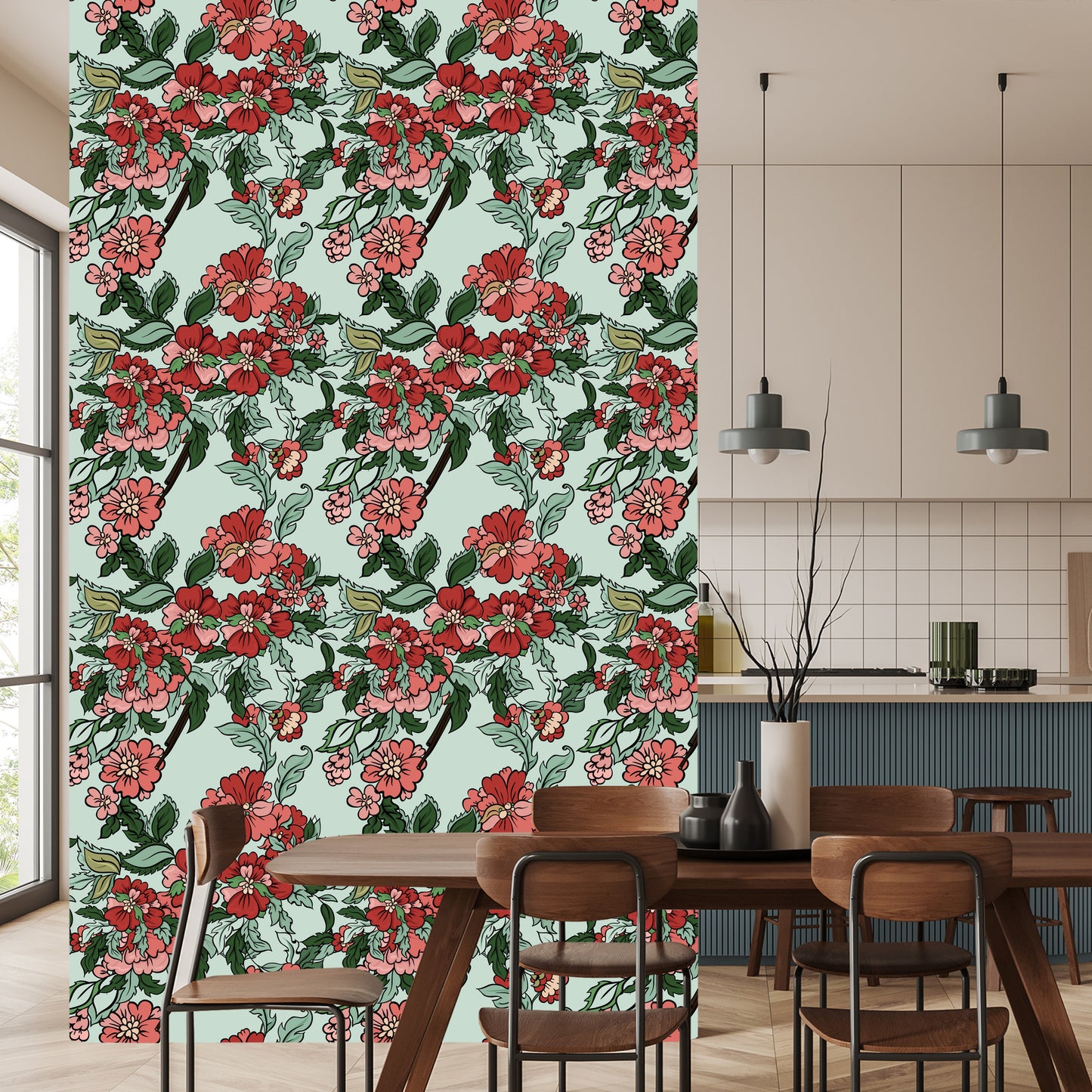 Wallpaper Beautiful Colorful Leaves And Flowers